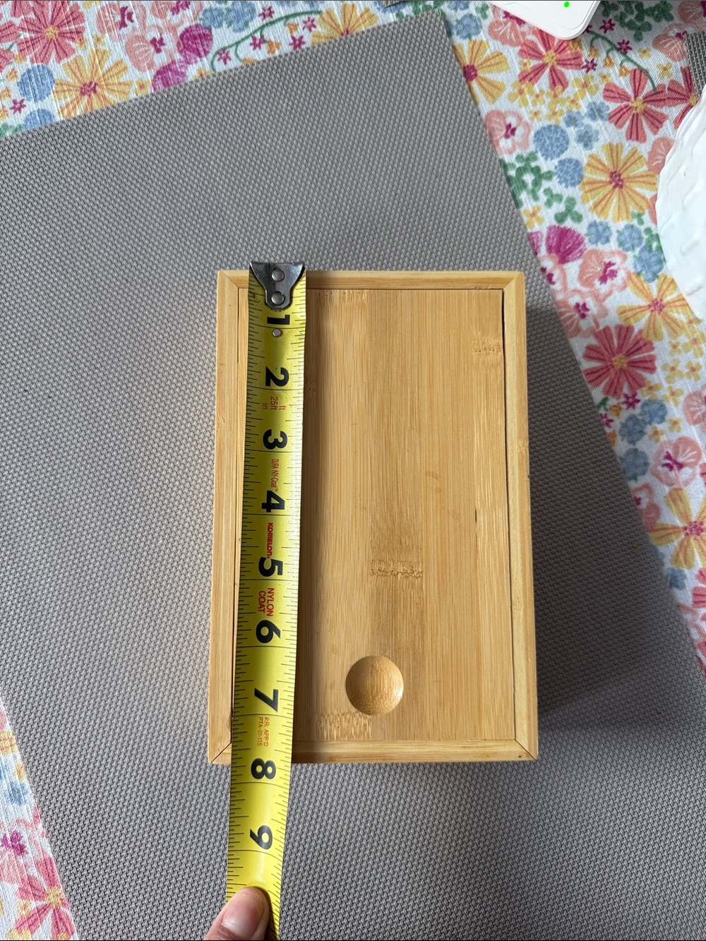 Natural Bamboo Storage Box - Wooden Home Accent